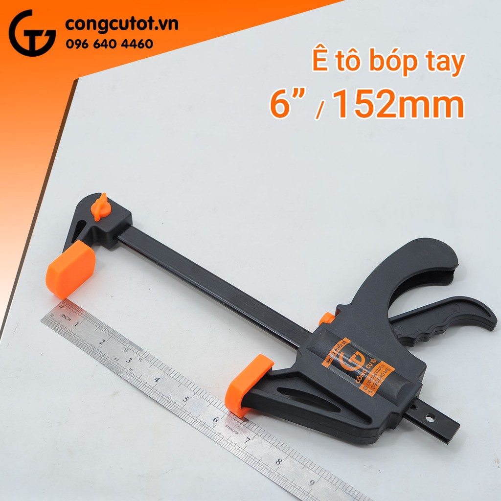 Cảo kẹp bàn, kẹp gỗ nhanh 6inch độ mở 152mm lực kẹp 70KG