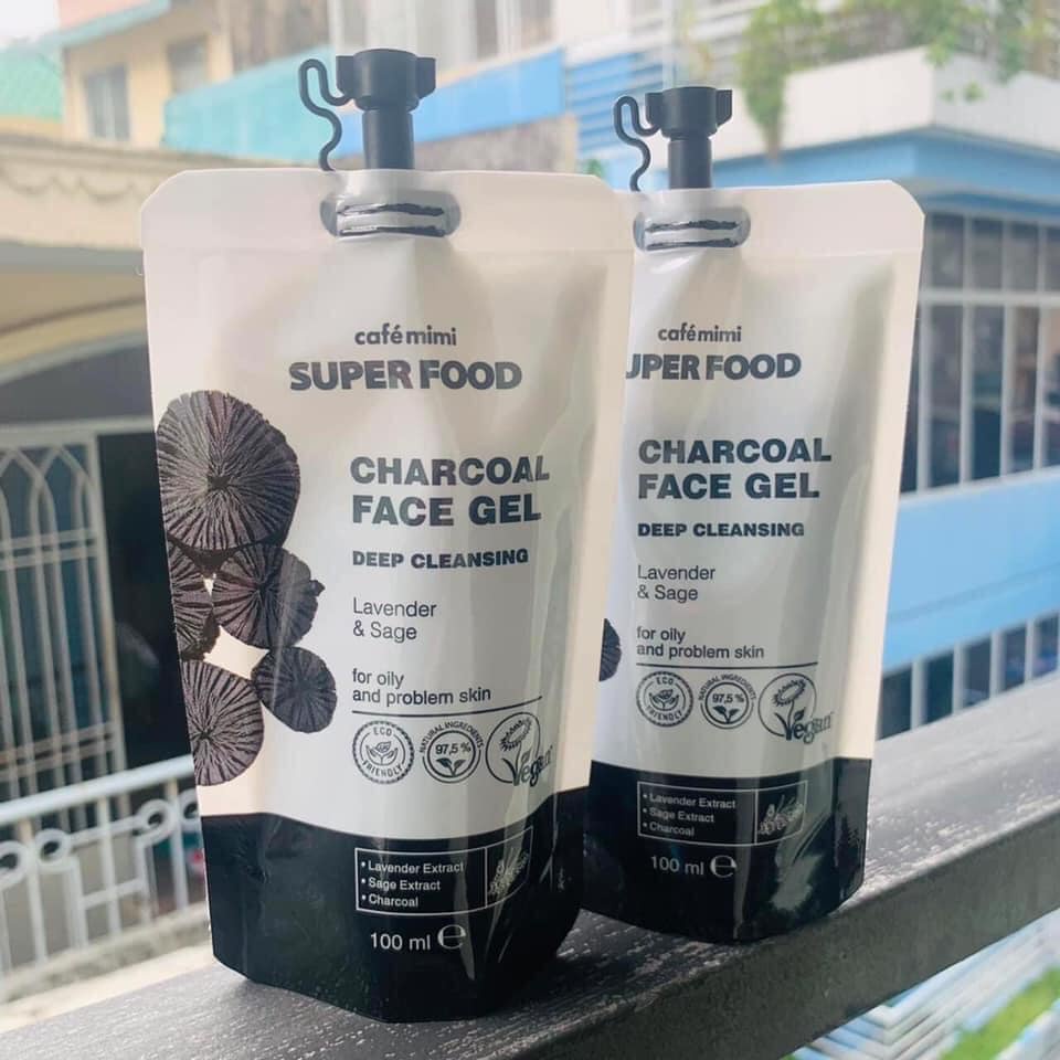 Gel Rửa Mặt CAFÉ MIMI Than Tre Làm Sạch Sâu, Kiềm Dầu - 100ml