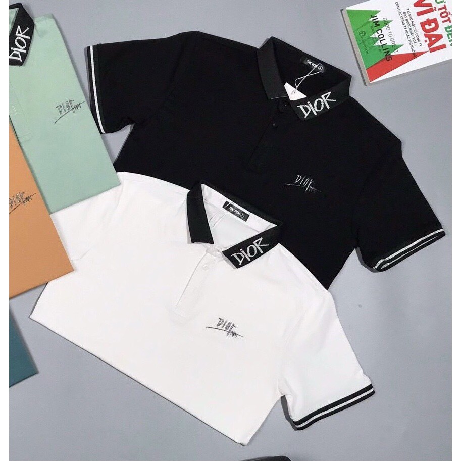 áo polo Nam Nữ, Áo thun nam cổ bẻ thời trang vải cotton -  Aru Shop