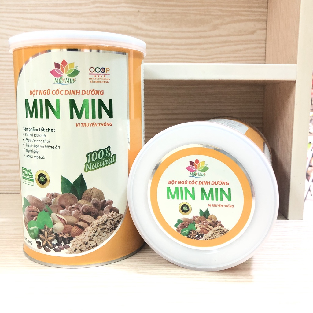 Ngũ Cốc Lợi Sữa Min Min, Ngũ Cốc Bà Bầu Chính Hãng (1 Hộp 500g)