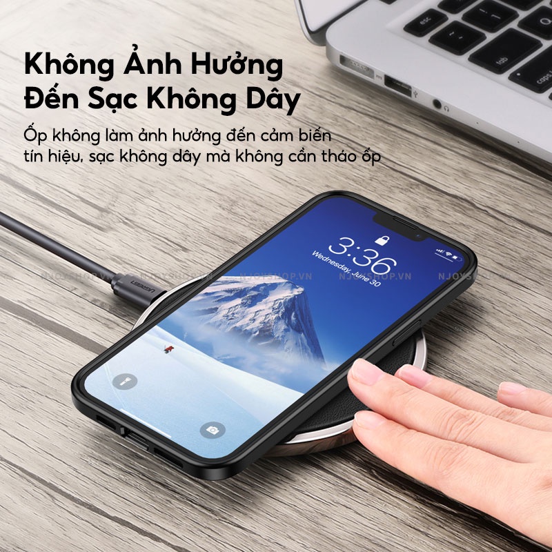 Ốp Lưng Nhám Viền Xi Cao Cấp Chống Bám Vân Tay Likgus Cho Điện Thoại 13 Pro Max Njoyshop
