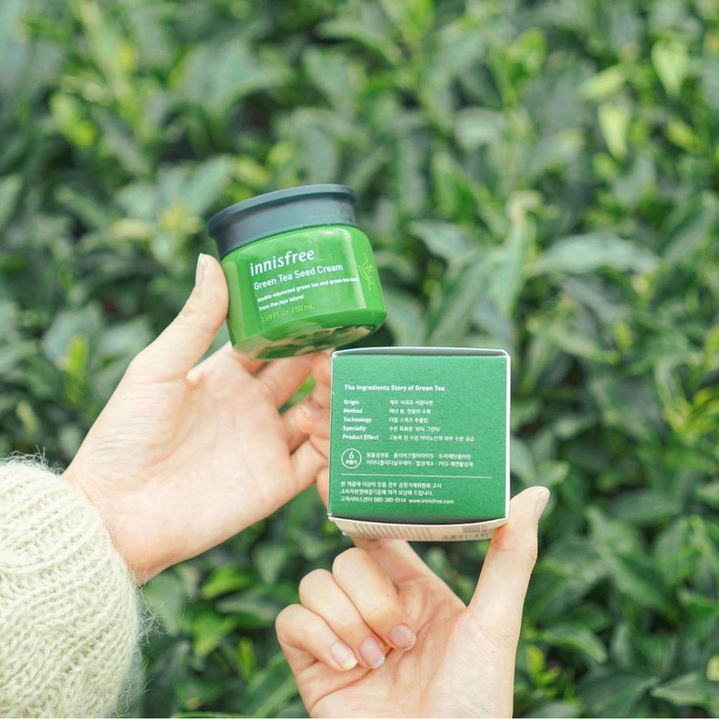 Kem dưỡng trà xanh INNISFREE GREEN TEA SEED CREAM bản mới 2021