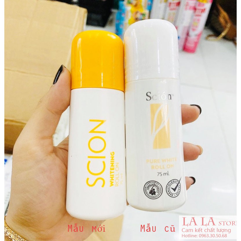 Lăn khử mùi Scion Nuskin 75ml ngăn mùi hôi nách không làm ố quần áo, làm sáng vùng da dưới cánh tay