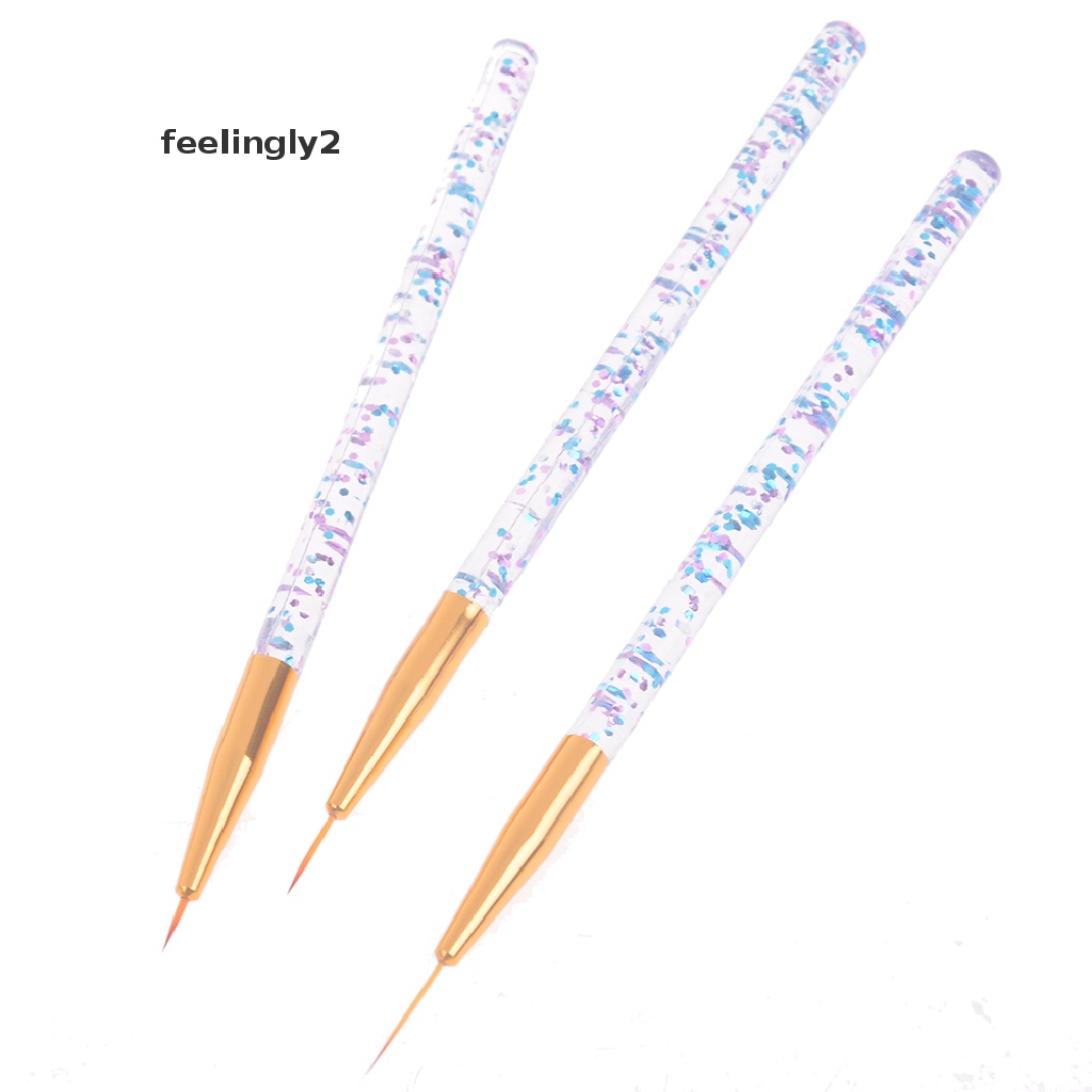 [Hàng mới về] Set 3 bút acrylic vẽ đường mỏng trang trí móng tay