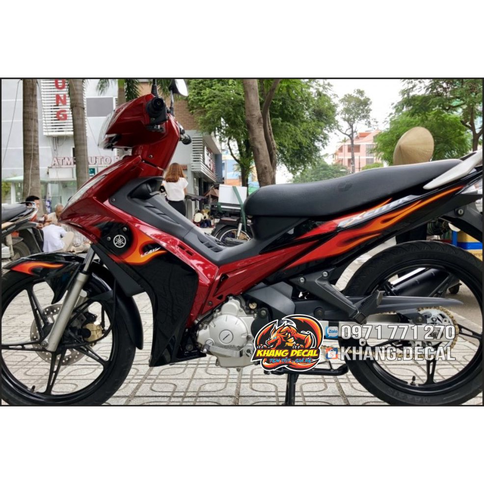 Tem rời Exciter 135 tem lửa xe đen