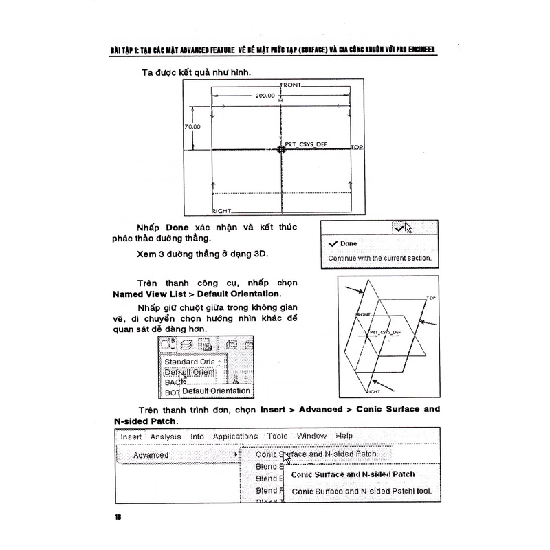 Sách Vẽ Bề Mặt Phức Tạp (Surface) Và Gia Công Khuôn Với Pro Engineer