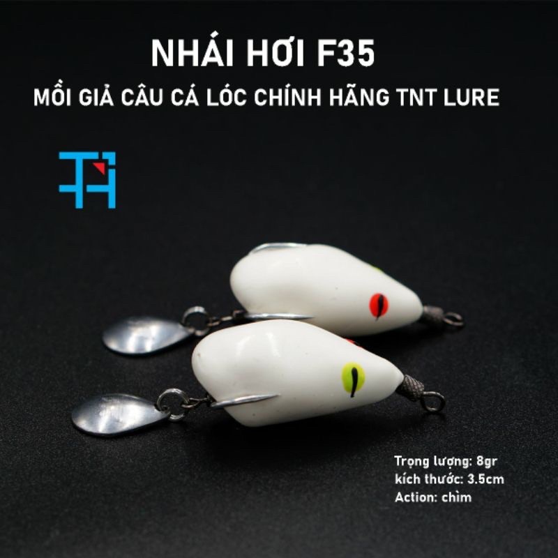 mồi câu lure nhái hơi F35 mồi chìm