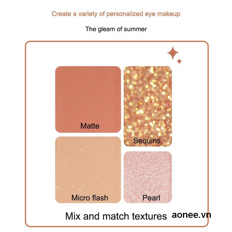 ✨✨Bảng Phấn Mắt 9 Màu Tông Đất Lấp Lánh Dành Cho Trang Điểm