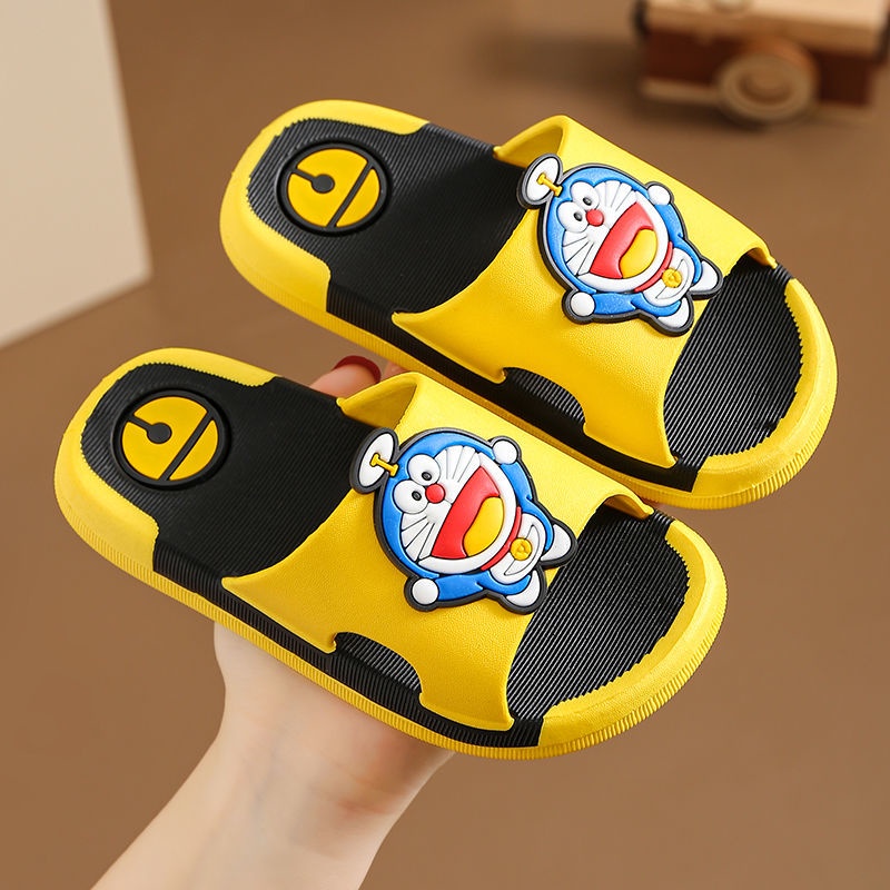 Dép Đi Trong Nhà Đế Dày Họa Tiết Hoạt Hình Doraemon Dễ Thương Cho Bé Trai