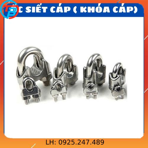 Ốc siết cáp INOX 304 - khóa cáp - cóc kẹp cáp - size 2mm, 3mm, 4mm, 5mm, 6mm, 8mm, 10mm - capthepsaigon