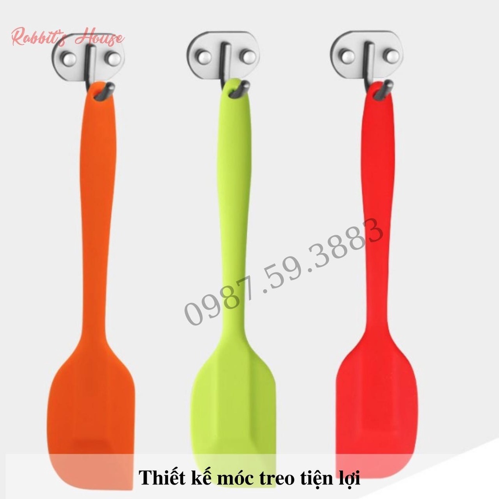 Dụng Cụ Làm Bánh Spatula, Phới Trộn Bột, Phới Dẹt Silicon, Muôi Lật Thức Ăn