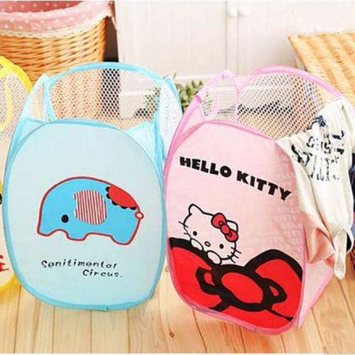 Giỏ Đựng Quần Áo- Sọt Vải Đựng Đồ- Đựng Đồ Chơi Gấp gọn MINISHOP H006