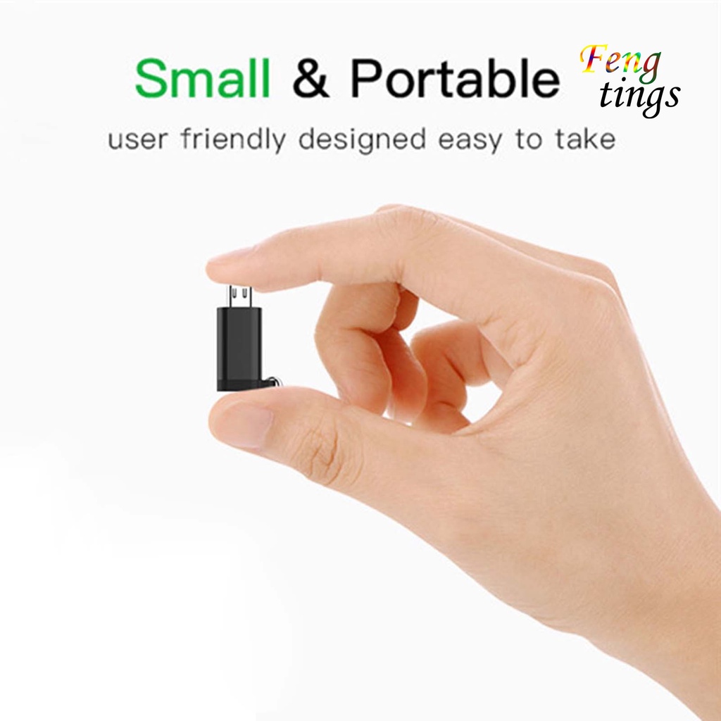 Đầu Chuyển Đổi Otg Type-C Sang Micro V8 Bằng Hợp Kim Nhôm Kèm Móc Khóa Cho Android