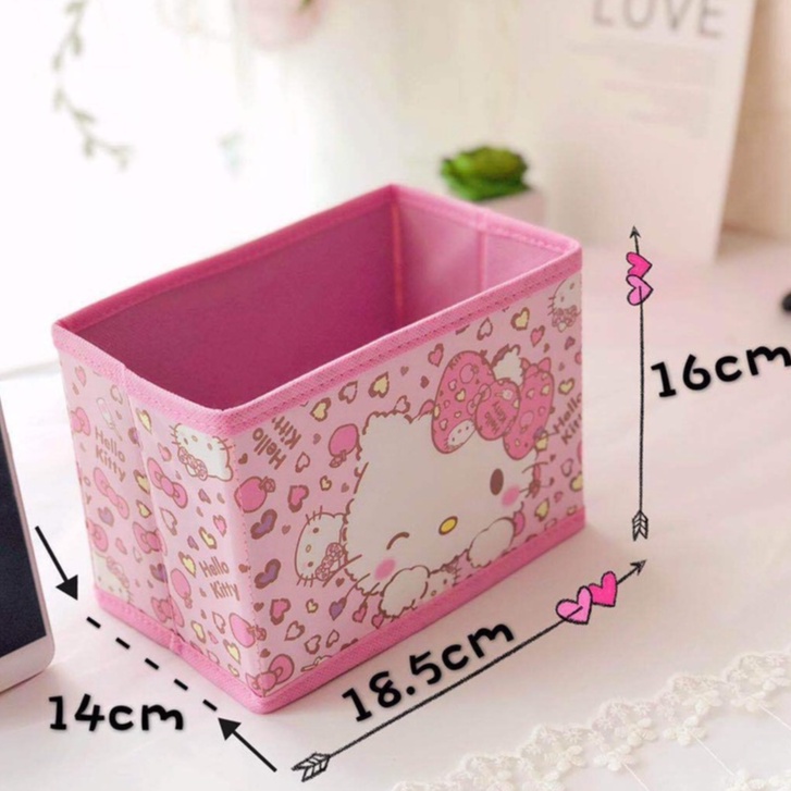 Hộp đựng mỹ phẩm XIAODUOJIAJU để bàn bằng da có thể gấp gọn tiện dụng