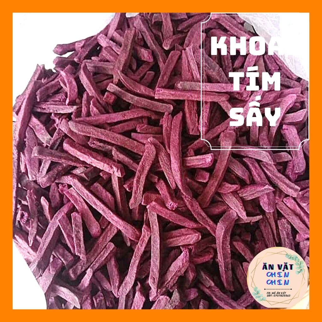 Khoai lang tím sợi sấy giòn lon 300g, giòn rụm, thơm ngọt - ĂN VẶT CHIN CHIN. | BigBuy360 - bigbuy360.vn