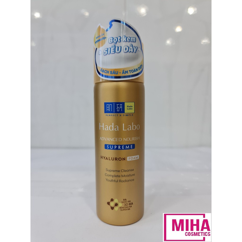 Bọt Kem Rửa Mặt Dưỡng Ẩm HADA LABO Advanced Nourish Supreme Foaming Wash 100g