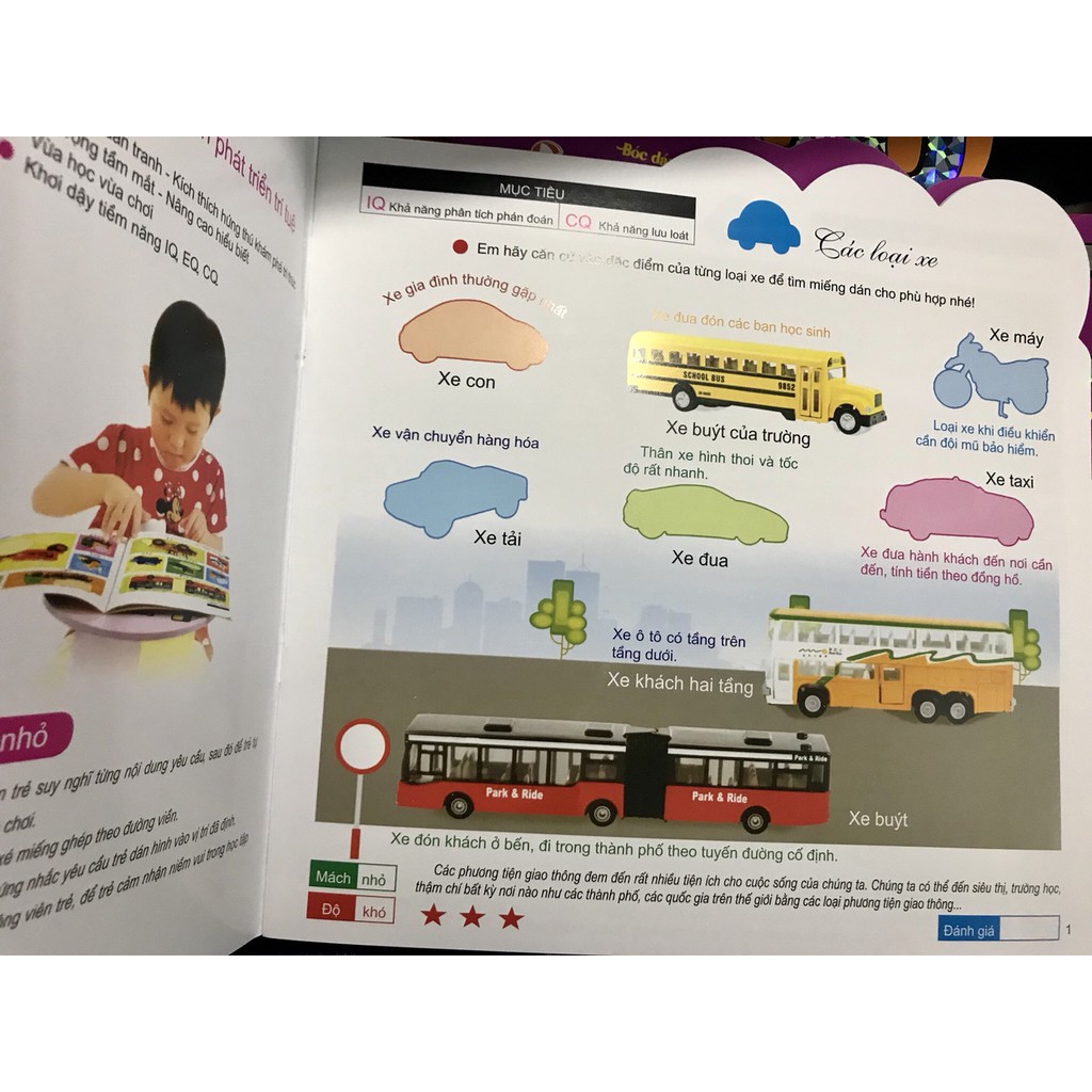 Sách: 200 Miếng Bóc Dán Thông Minh - Phương tiện giao thông (2-6 Tuổi) | BigBuy360 - bigbuy360.vn