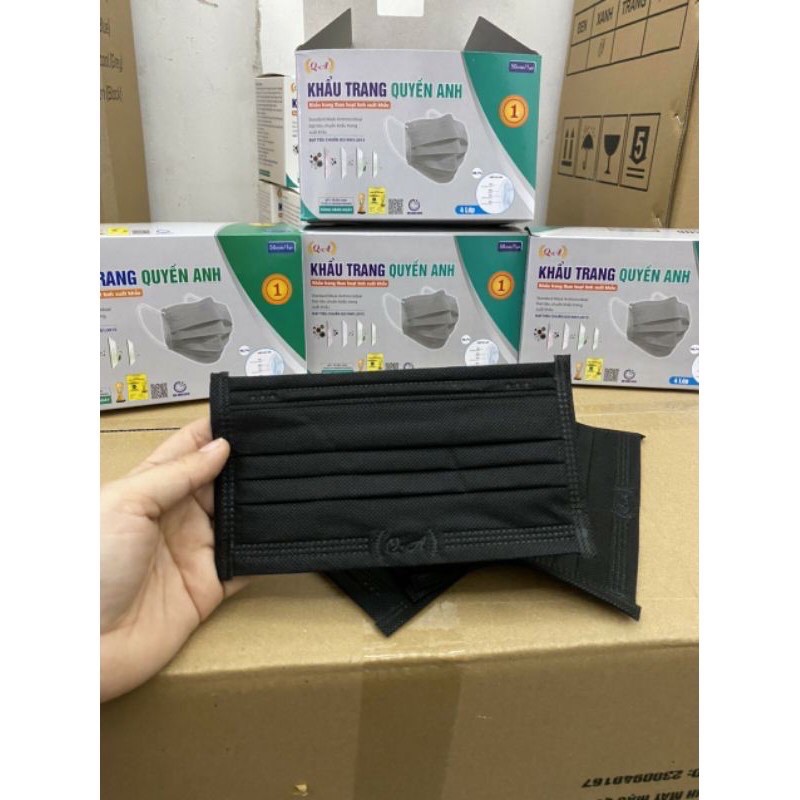 Khẩu Trang y tế 4 lớp hộp 50 cái hàng chuẩn Công ty không ngứa, không xù lông