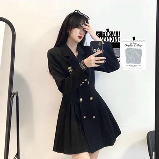ĐẦM VEST NÚT LOGO (KÈM VIDEO HÌNH THẬT)
