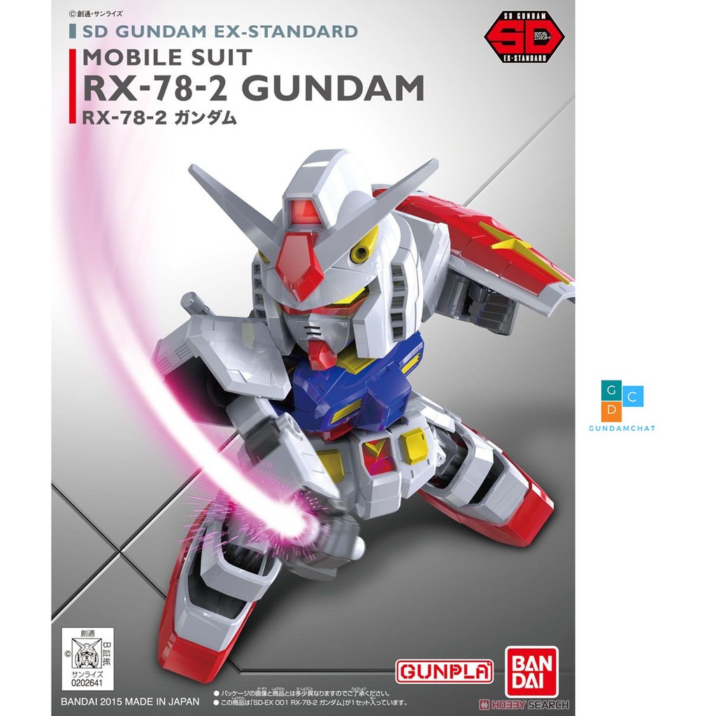 Mô hình lắp ráp SD RX-78-2 Gundam Bandai- GDC 4573102575975