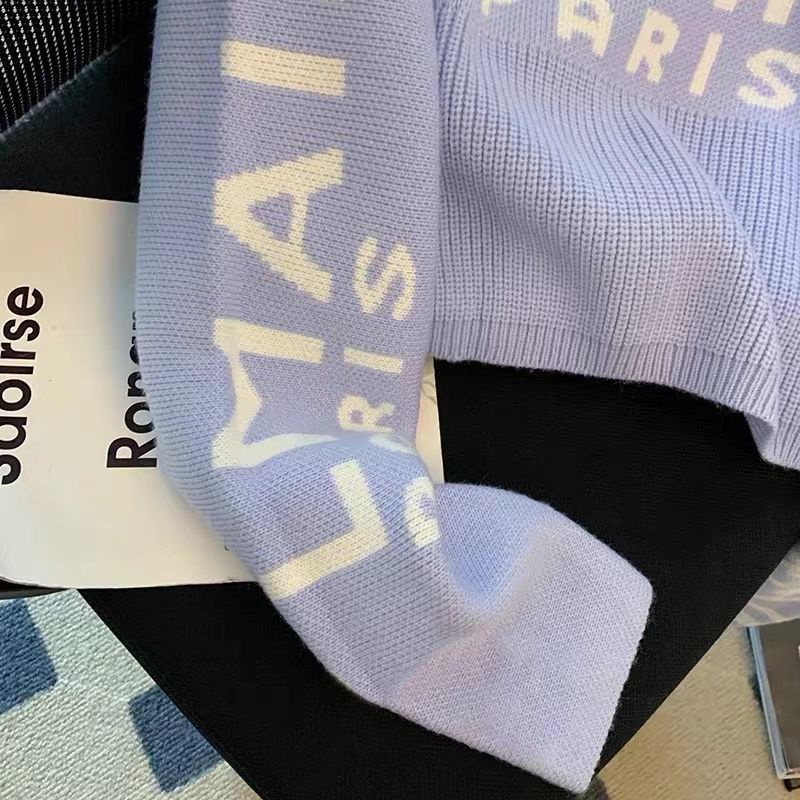 Áo Sweater Tay Dài Trễ Vai In Chữ Thời Trang Cho Nữ  tao bao