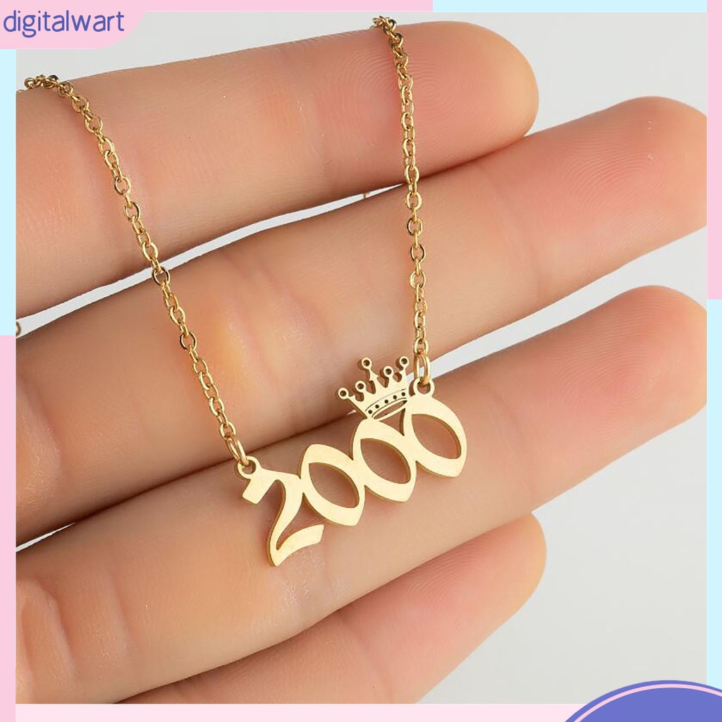 Vòng cổ Mặt Hình Vương Miện Bằng Thép Không Gỉ Tinh Tế Cho Nữ