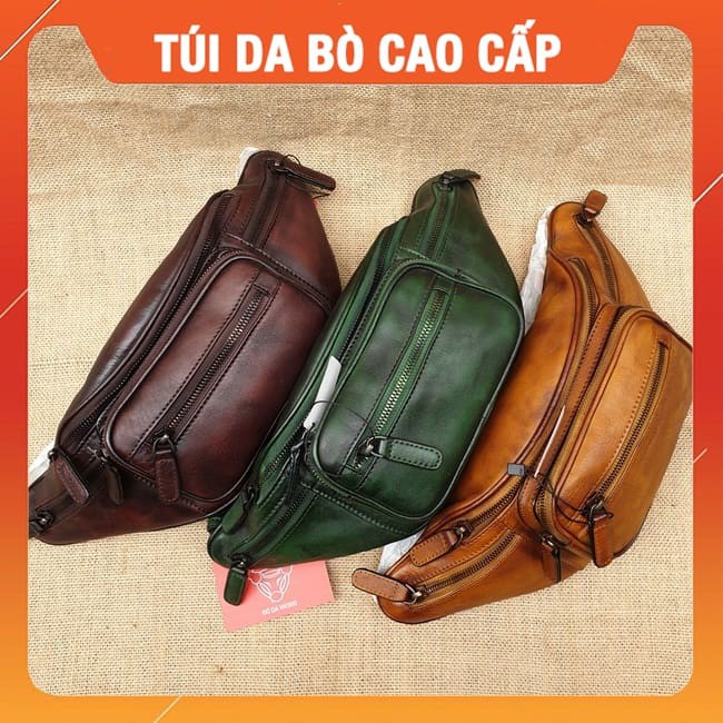 Túi Đeo Bụng Nam Da Bò Cao Cấp D1