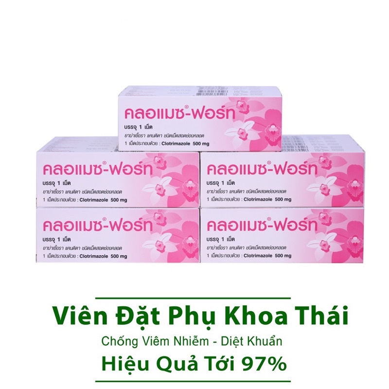 Che tên sp (mua 5 tăng 1) Phụ Khoa 1 viên Clomaz Forte Thái Lan loại mạnh
