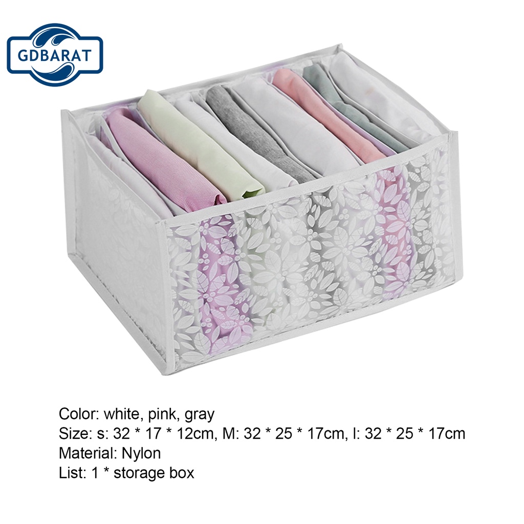 Hộp đựng quần áo bằng nylon nhiều ngăn có thể xếp chồng tiện dụng