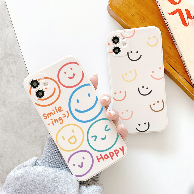 Ốp lưng iphone Smile-ing cạnh vuông 6/6plus/6s/6splus/7/7plus/8/8plus/x/xs/11/12/13/14/pro/max/promax/plus/shin/case