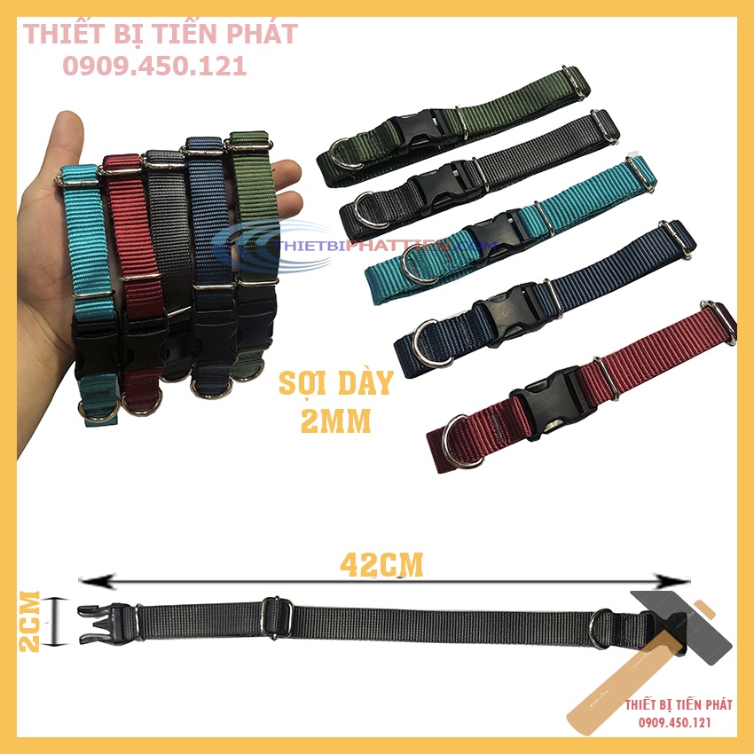 Vòng Đeo Cổ, Xích Chó Mèo Loại Trung Bản 2 Cm Cao Cấp