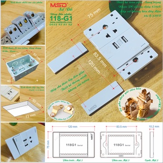 CÔNG TẮC 3 NÚT NHẤN 1 CHIỀU - 118G1-MSD-B4
