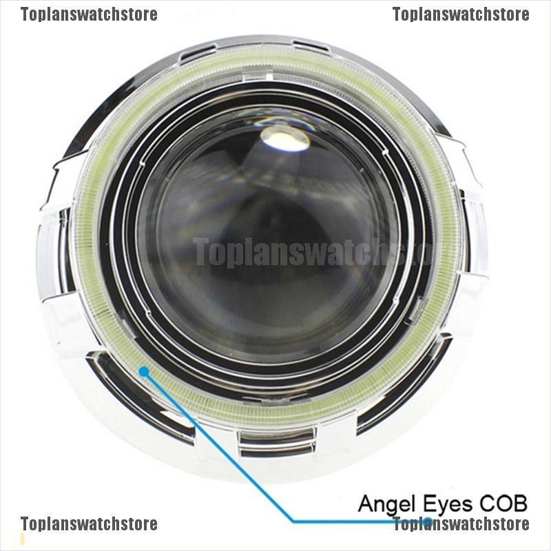 Đèn Pha LED COB SMD Hình Tròn Màu Trắng Chuyên Dụng Cho Xe Hơi