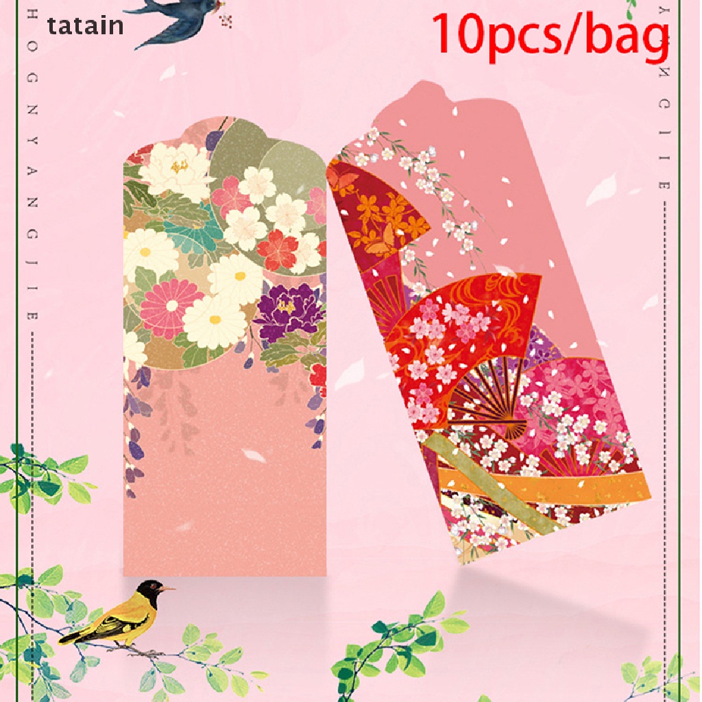 [TAT] 10PCS Chinese Red Envelope Creative Hongbao New Year Spring Festival Envelope CVX
