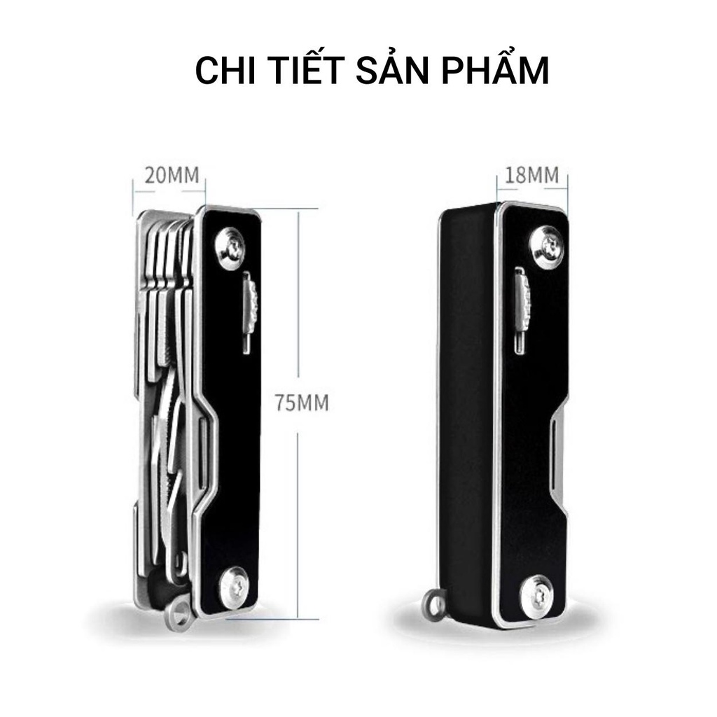 EDC móc chìa khóa đa chức năng sinh tồn chiến thuật Hx outdoors EDC-068