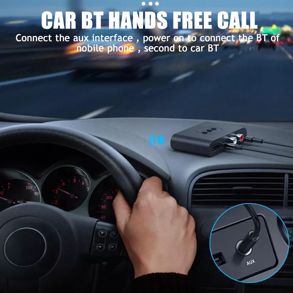 Thiết Bị Thu Bluetooth B21 Tích Hợp NFC Bộ điều hợp không dây âm thanh nổi với Mic Cho Loa Và Amply Hỗ Trợ Cổng 3.5mm, AV, USB