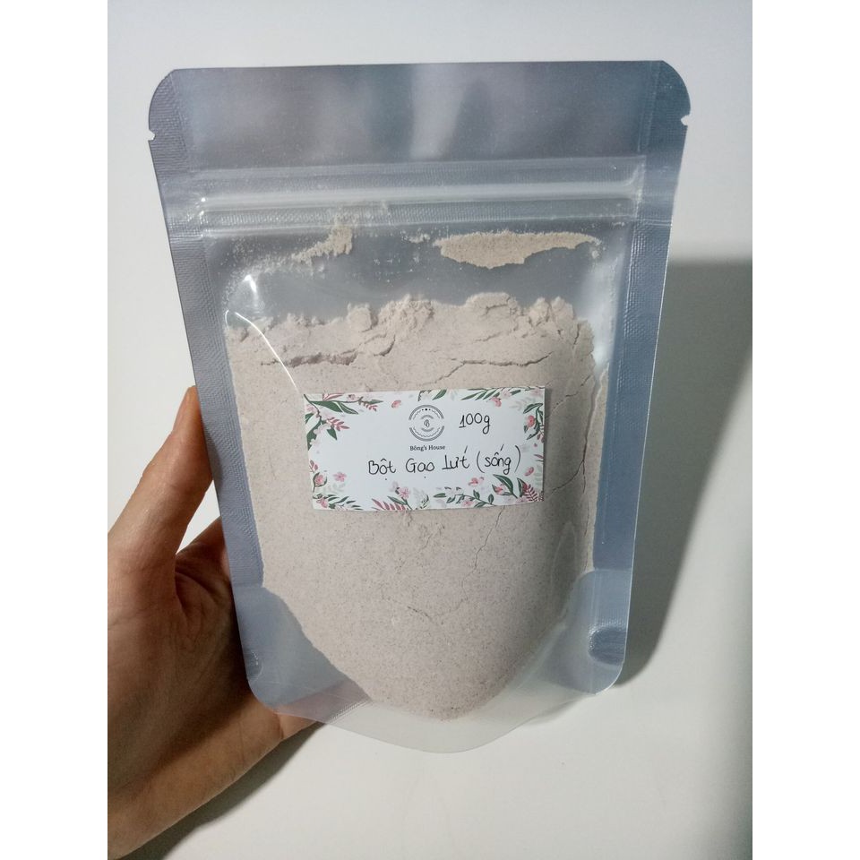 [FREESHIP] 1kg Bột gạo lứt sống dùng đắp mặt sáng mịn da - Bột gạo lứt huyết rồng nguyên chất - Handmade