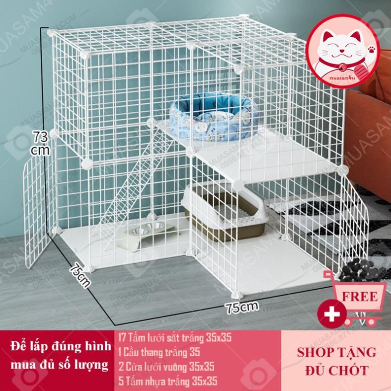 Quây chuồng chó, mèo ⚡𝐅𝐑𝐄𝐄𝐒𝐇𝐈𝐏⚡ tấm nhựa trong, lưới sắt, thép nhiều màu