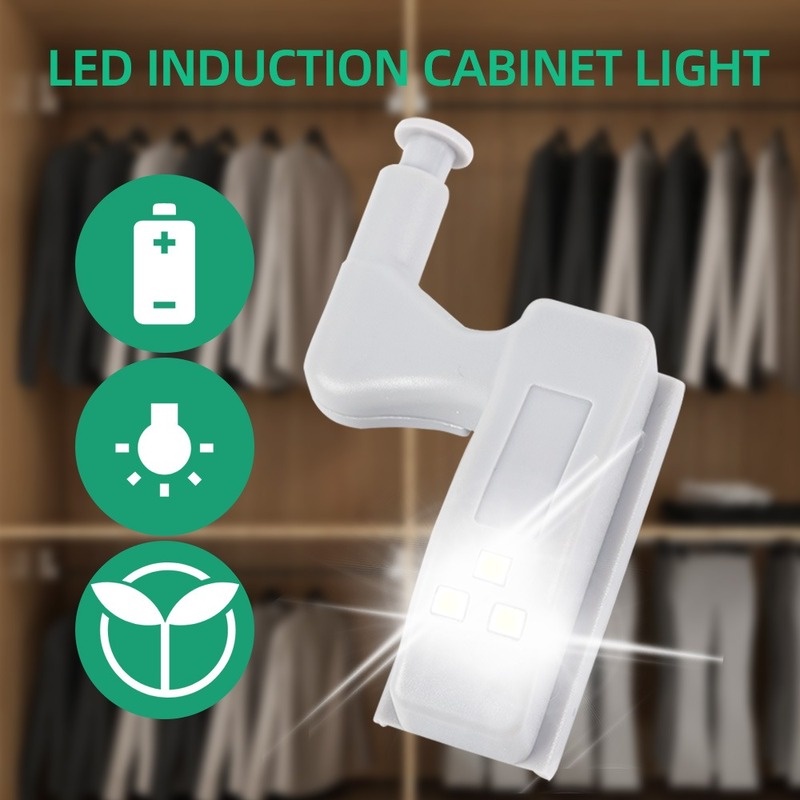 Đèn LED 2 Kiểu Bản Lề Tự Động Tắt Mở Đa Năng Sáng Tạo Cho Tủ Quần Áo