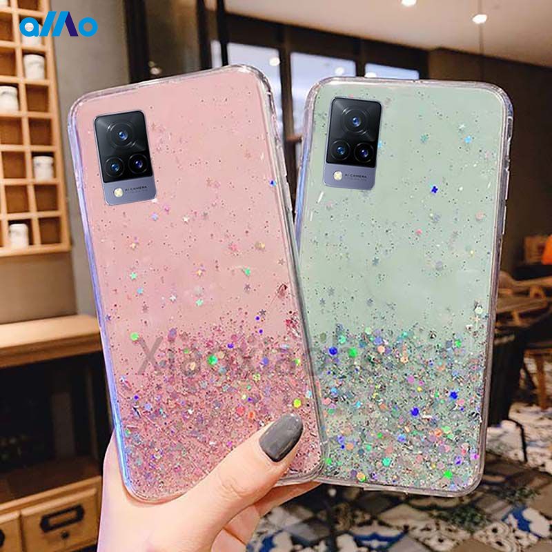 Ốp điện thoại tpu mềm lấp lánh cho Vivo y17s Y33S Y21S Y21 2021 Premium
