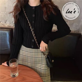 ÁO KHOÁC LEN MỎNG DÁNG CROPTOP