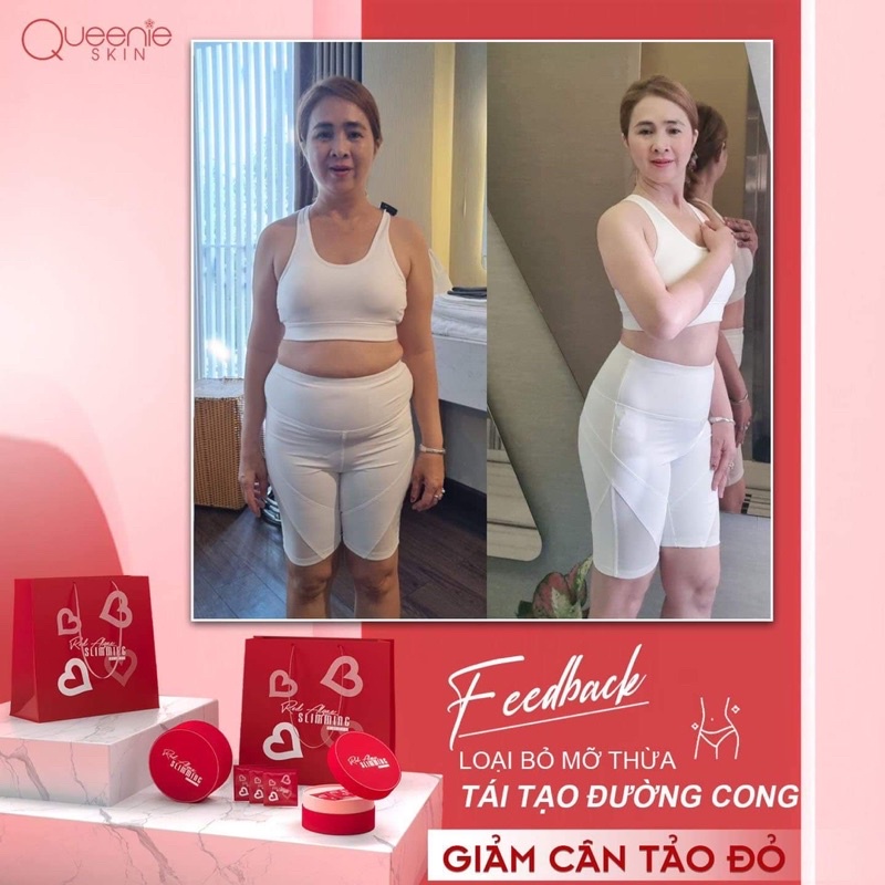 VIÊN UỐNG THẢI MỠ TẢO ĐỎ BÁT VỊ CHÍNH HÃNG QUEENIE SKIN GIÚP GIẢM MỞ THỪA LIỆU TRÌNH 15 ngày cam kết giảm 3-5kg