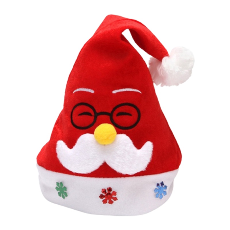 Mũ Ông Già Noel Phong Cách Giáng Sinh Năm Mới Màu Đỏ Và Trắng Dành Cho Trẻ Em Và Người Lớn