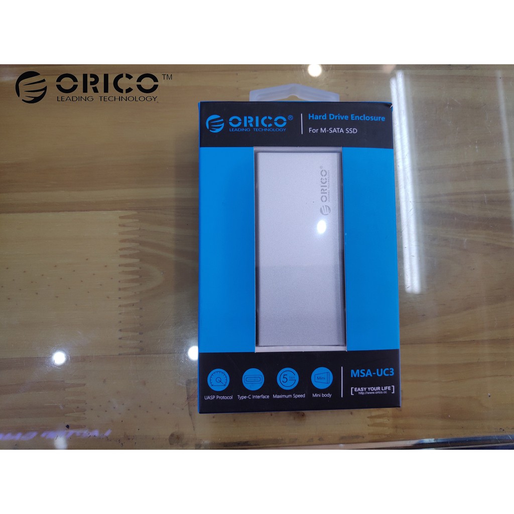 Box ổ cứng Orico ssd msata ra Cổng Type C