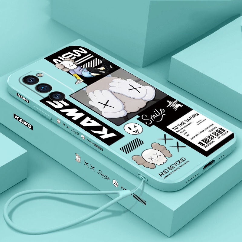 Ốp Điện Thoại Tpu Mềm Dạng Nhám Chống Sốc Hình Kaws Sesame Street Cho Samsung Galaxy S22 S21 S20 Plus S22 Ultra S21Fe S20Fe