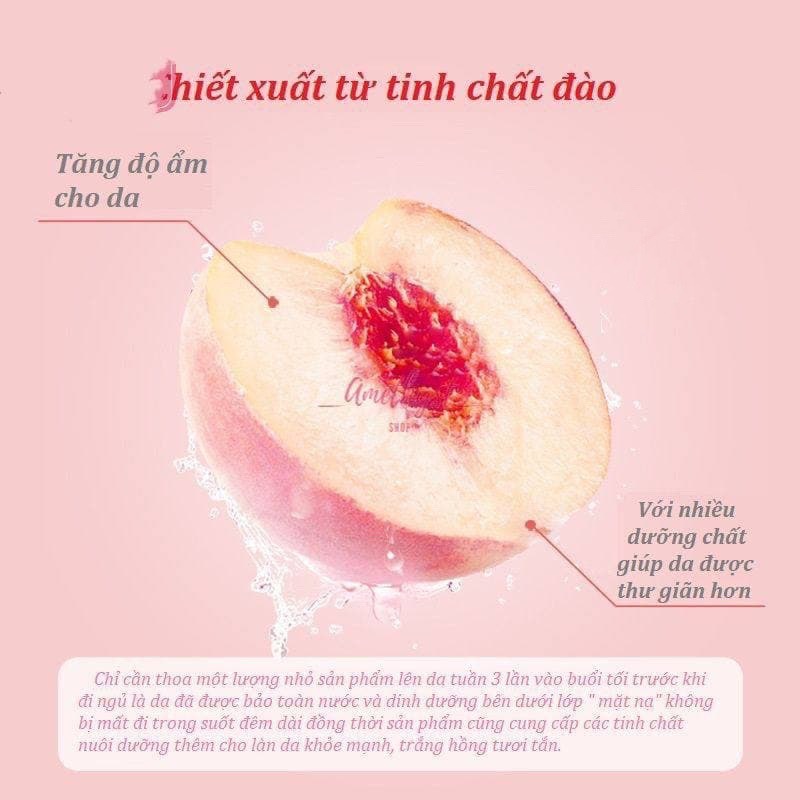 MẶT NẠ NGỦ TINH CHẤT SỮA ĐÀO DƯỠNG ẨM DƯỠNG TRẮNG MANG LẠI LÀN DA MỊN MÀNG CĂNG BÓNG TRẮNG SÁNG SamBeauty