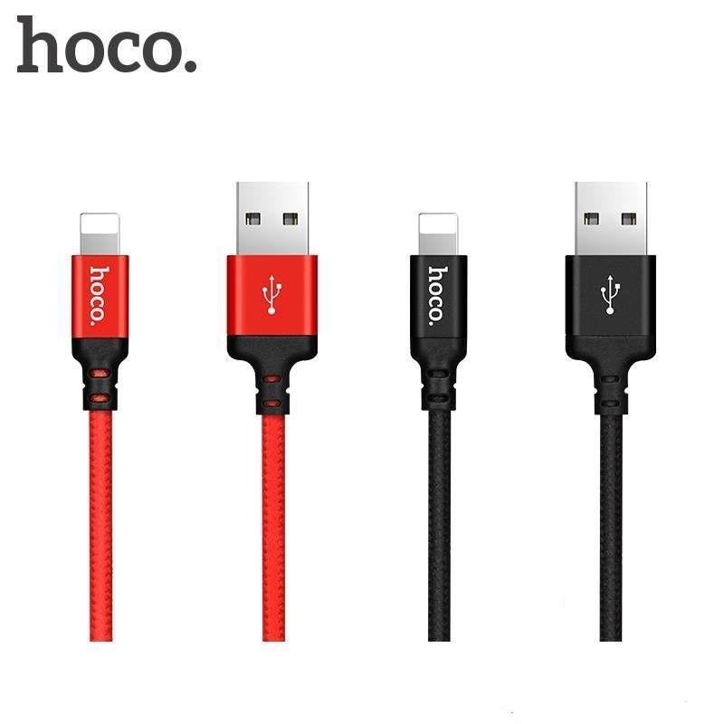 Cáp Sạc Lightning Hoco X14 - Cáp Sạc iPhone, iPad Dây Dù Siêu Bền - Dài 1M/2M [CHÍNH HÃNG]