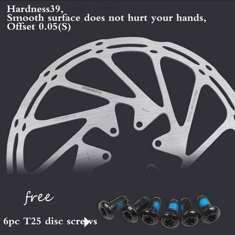 Cánh quạt phanh SRAM 180mm Cánh quạt phanh đĩa MTB cho SHIMANO / SRAM 160mm 203mm Cánh quạt xe đạp có khóa trung tâm