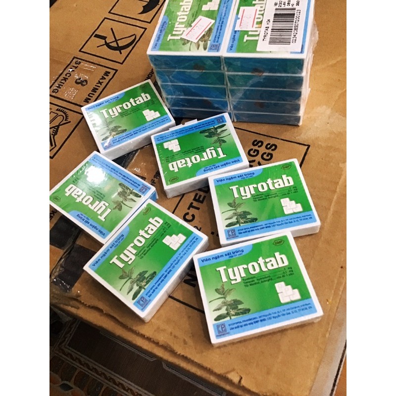 Kẹo ngậm ho tyrotab 24 viên/ hộp . kẹo ngậm Tragutan