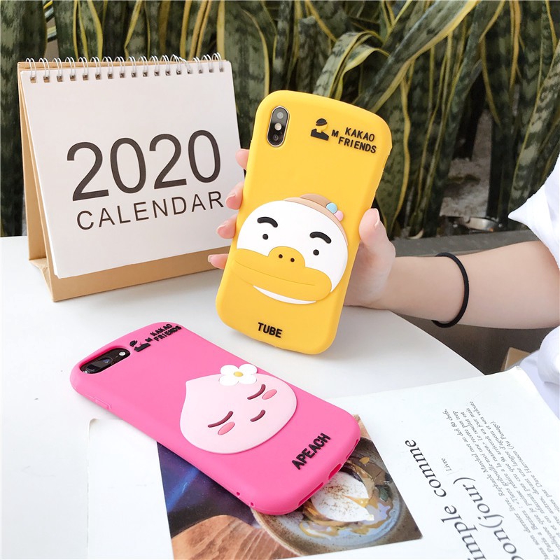 Ốp điện thoại silicon họa tiết in chữ KAKAO Friends 3D dành cho iphone 11 pro max xr x xs max 7 8 6 6 S Plus | BigBuy360 - bigbuy360.vn